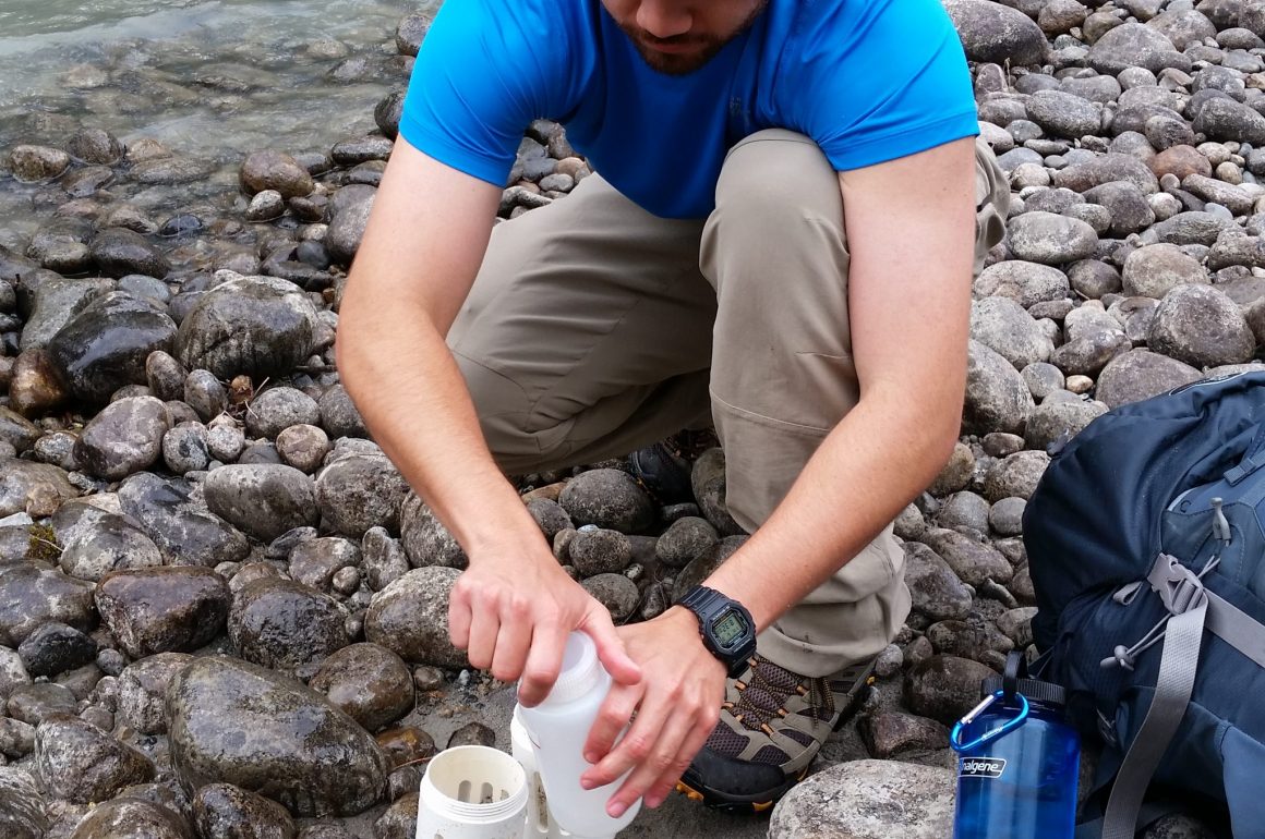 Eulachon Larval Sampling along the Nourse River.